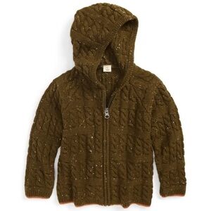 Tucker + Tate Cable Knit Hoodie Sweater Full Zip